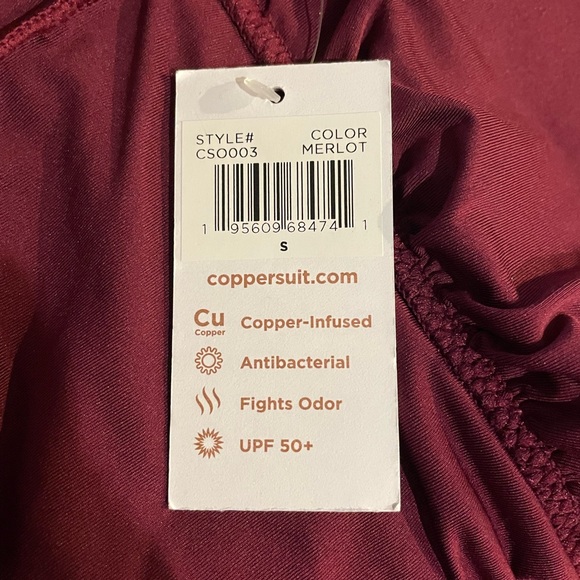 Coppersuit One Piece Merlot Sporty Swimsuit NWT size Small - Picture 5 of 8